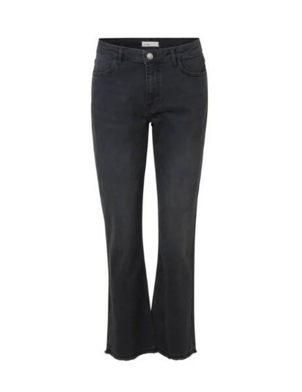 asgrijs-zwarte jeansbroek