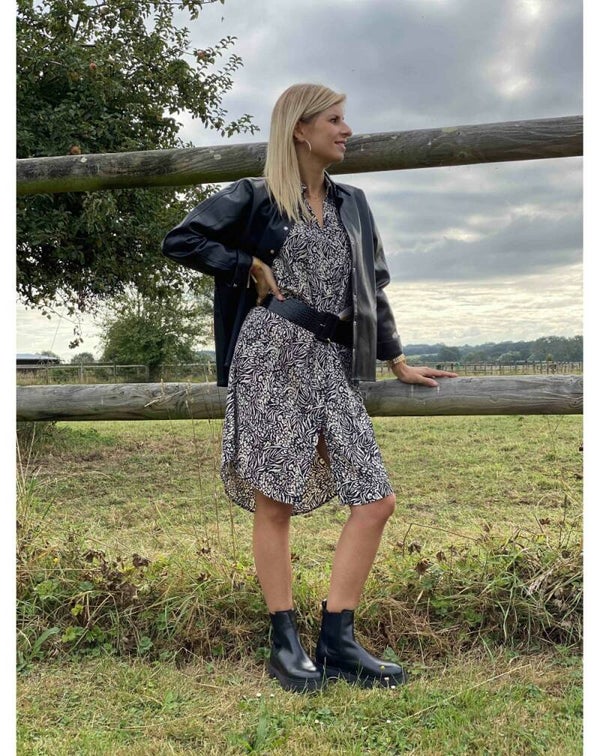 zwart/witte tuniek/jurk