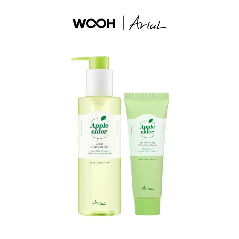 ARIUL Apple Cider Cleansing Oil + Cleansing Foam
