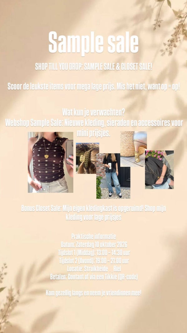 Kaartje Sample sale