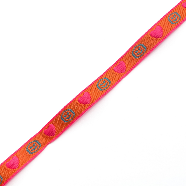 1 meter lint smile oranje
