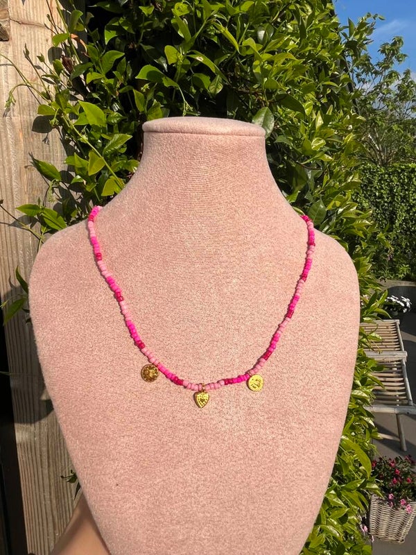 Ketting ✰ Muntjes roze