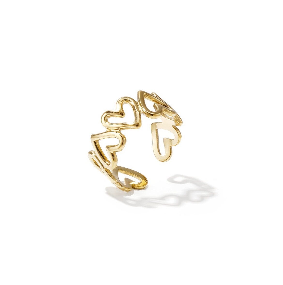 Ring ✰ Twisted love goud