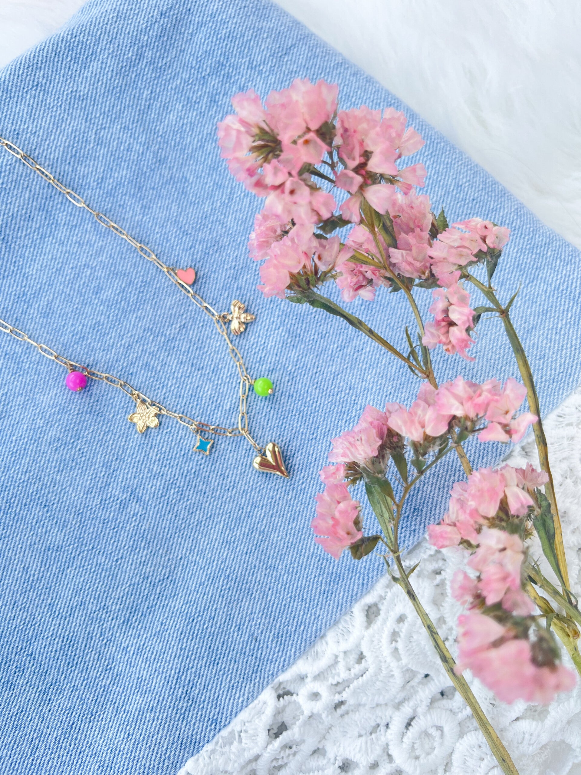 Ketting ✰ boho summer goud