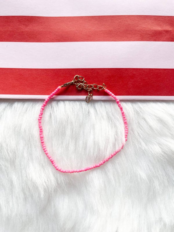 Enkelbandje ✰ roze