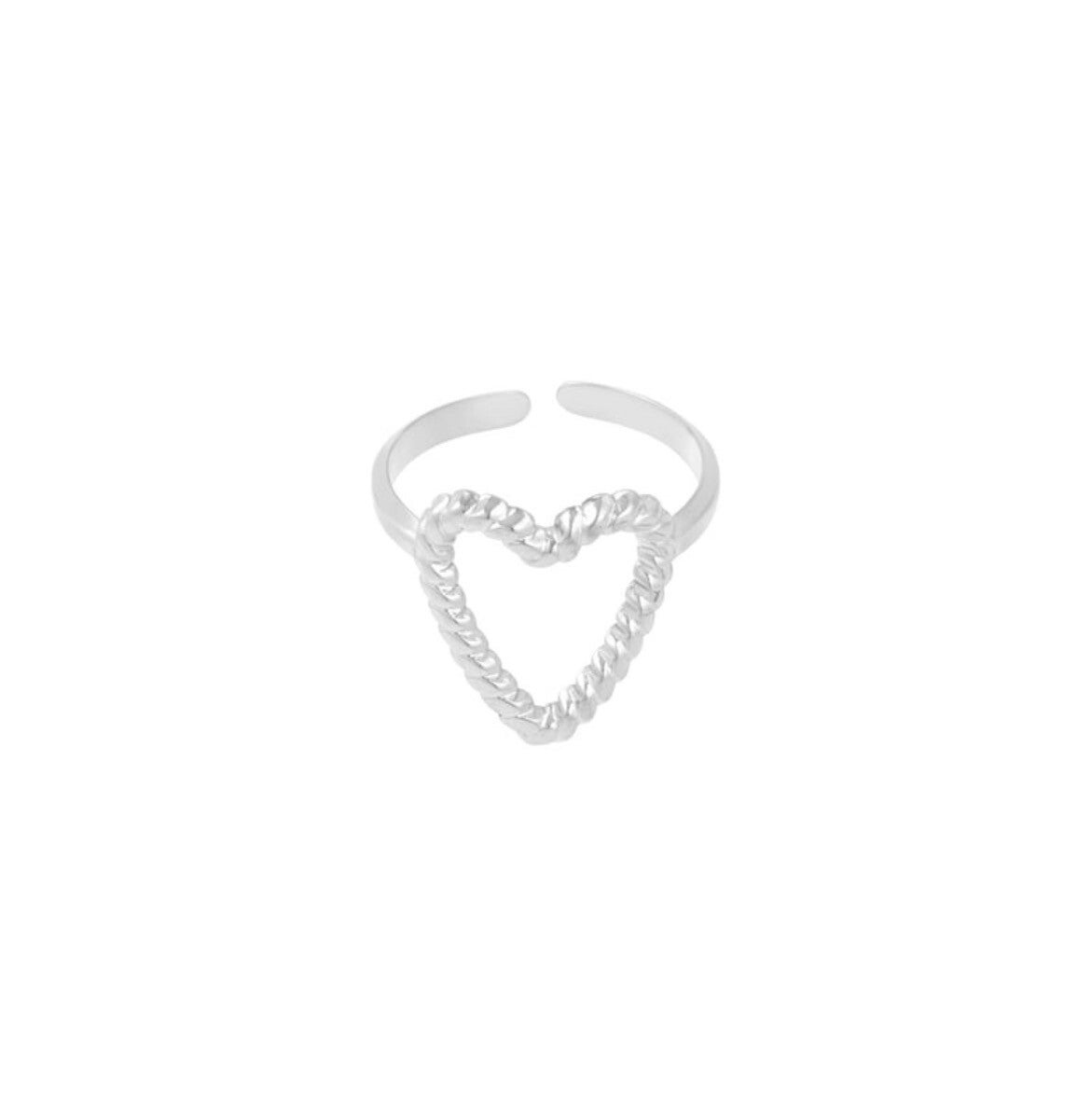 Ring ✰ hart zilver
