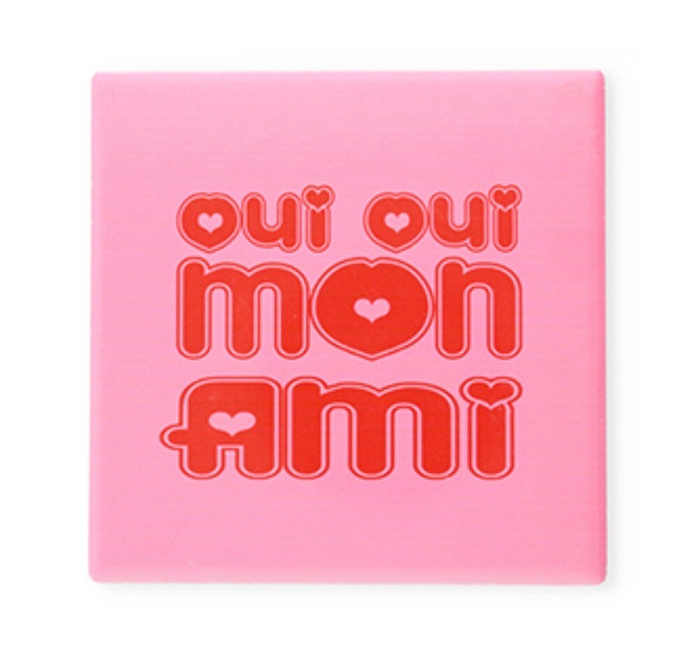 Tegeltje oui oui mon ami