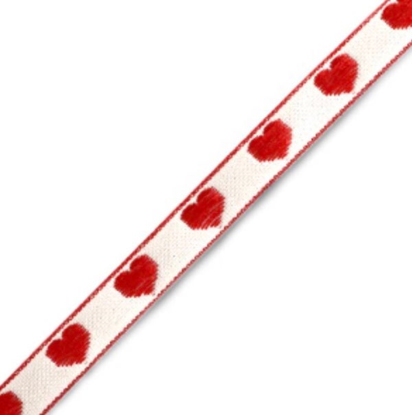 Lint hartjes rood