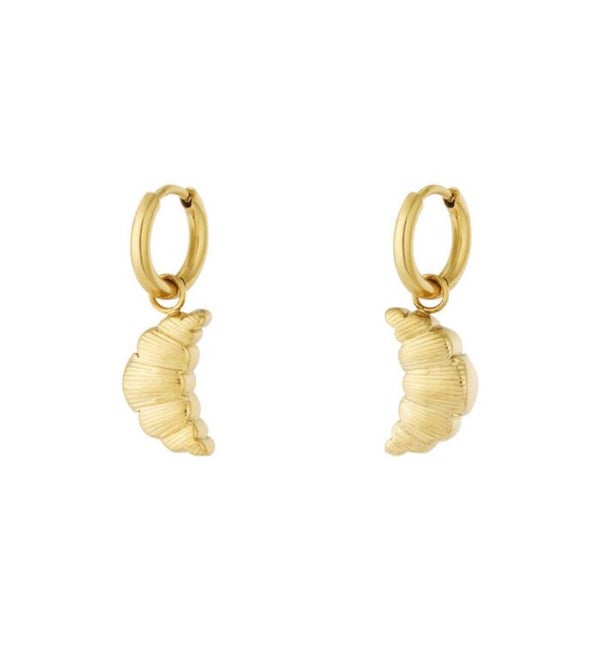 Oorbellen ✰ Croissant goud
