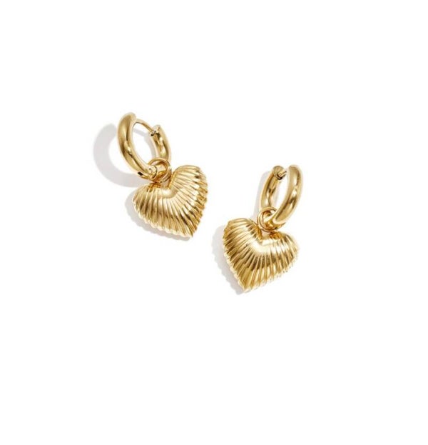 Oorbellen ✰ stralend hart goud