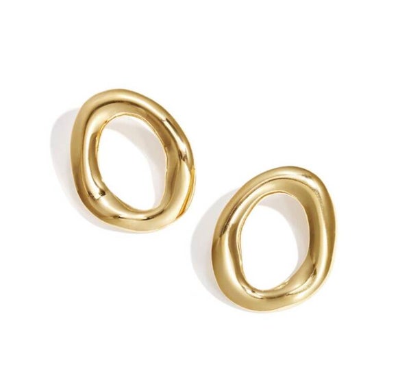 Oorbellen ✰ Ovaal goud