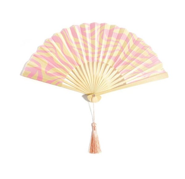 Waaier ✰ zebra roze