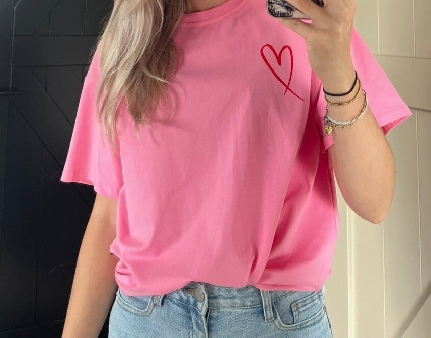 T-shirt ✰ panter roze