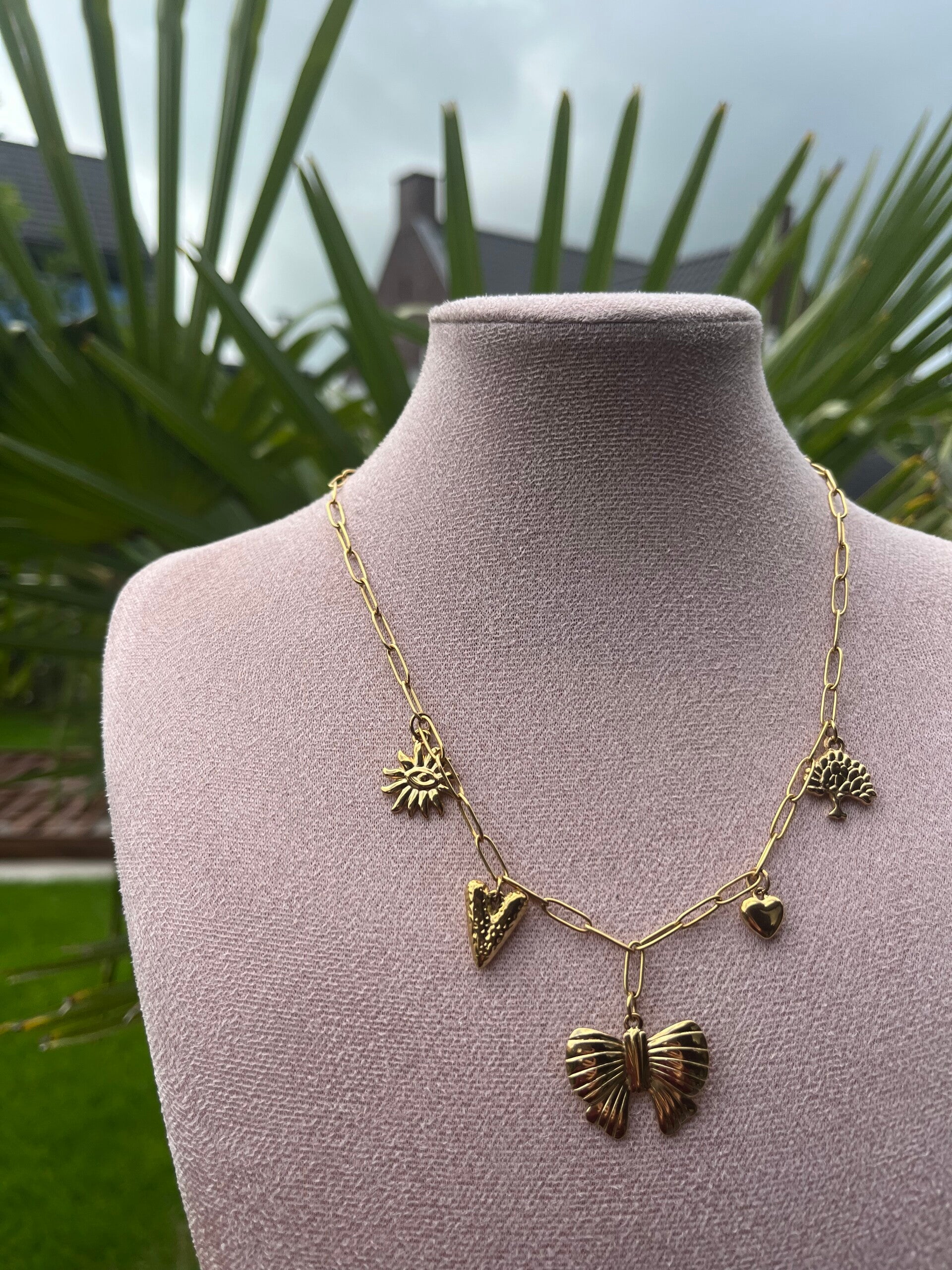 Ketting ✰ lucky girl goud