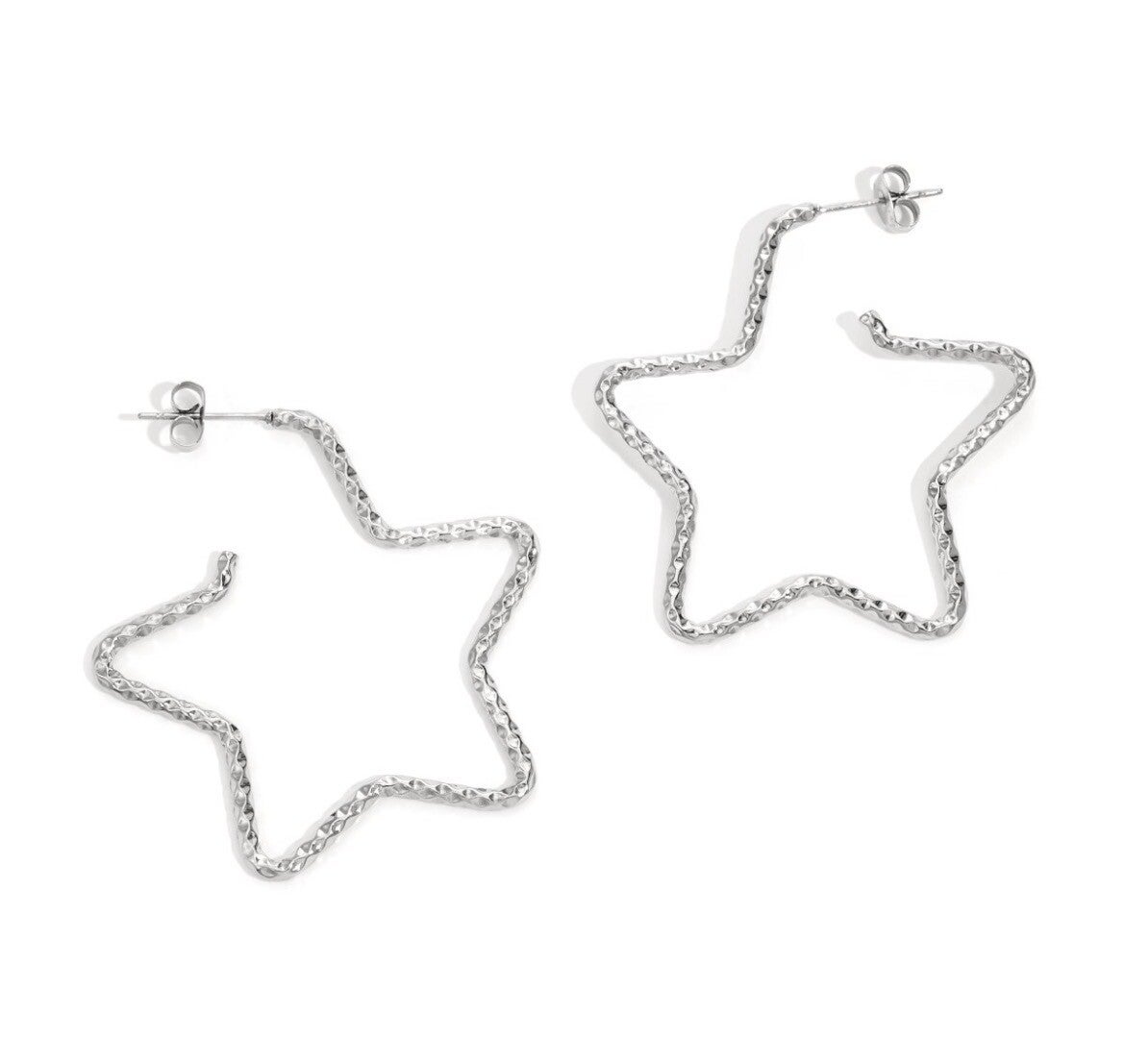 Oorbellen ✰ star zilver