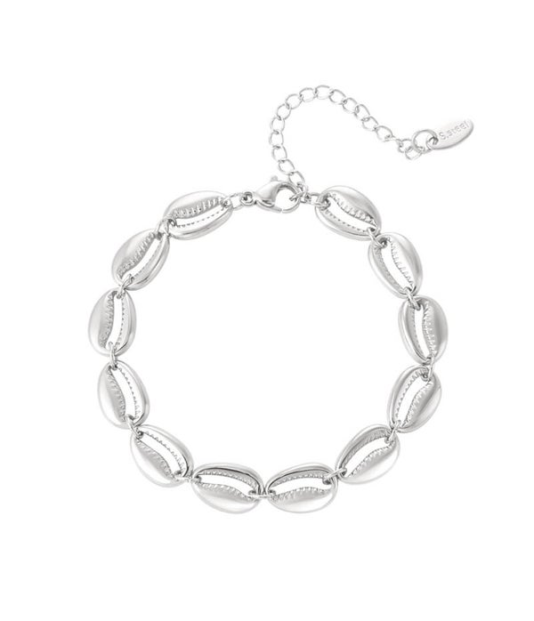 Armband ✰ Shell zilver