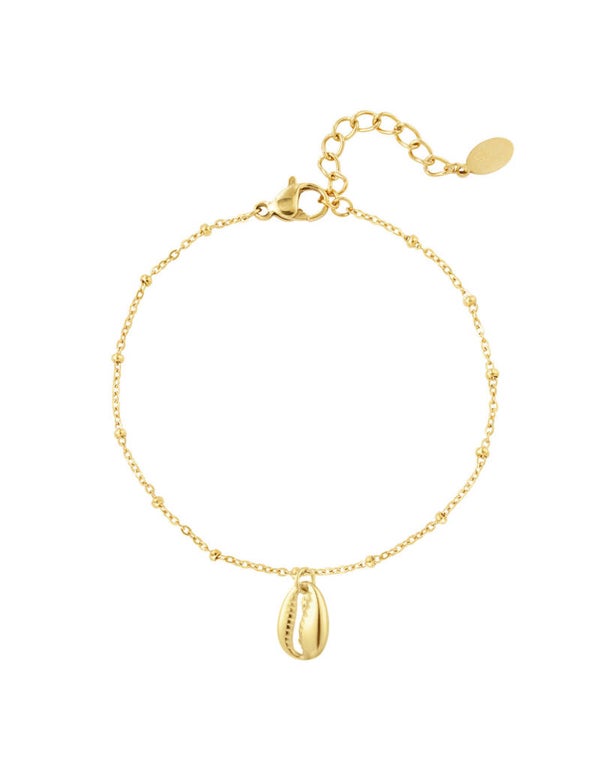 Armband ✰ schelp goud