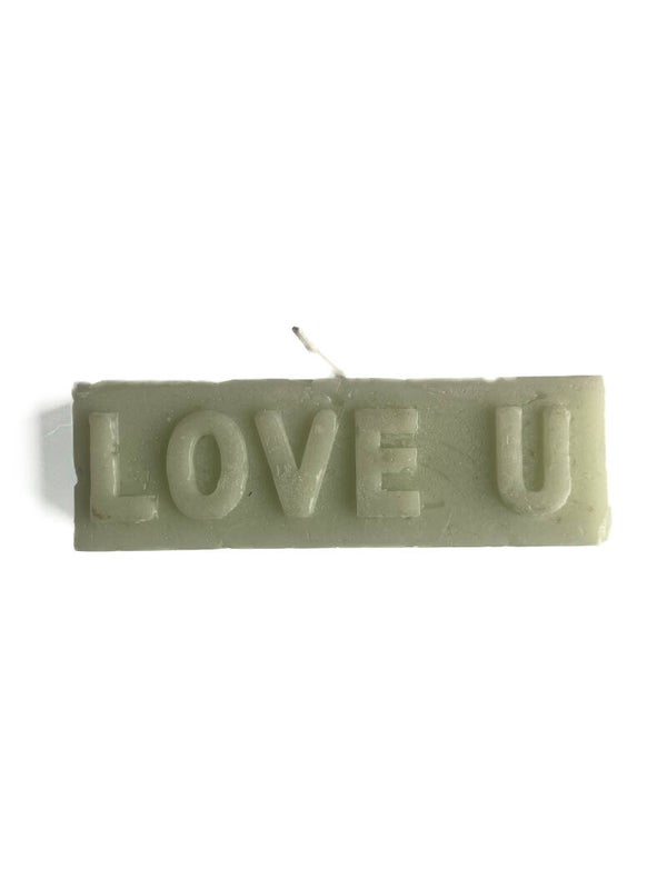Kaars ✰ Love u groen