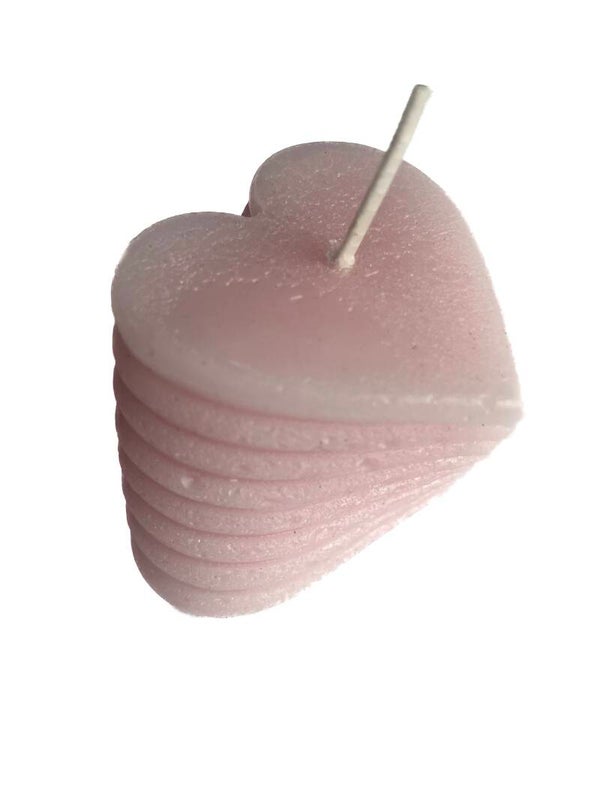 Kaars ✰ hart Roze