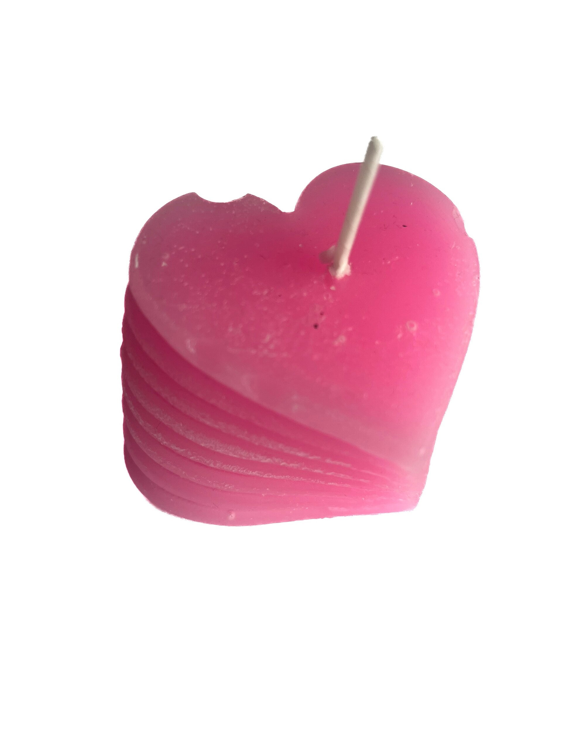 Kaars ✰ hart Fel roze