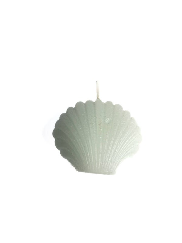 Kaars ✰ schelp mint groen