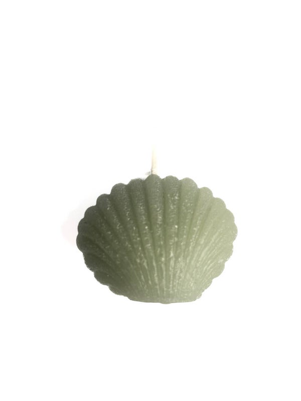 Kaars ✰ Schelp groen