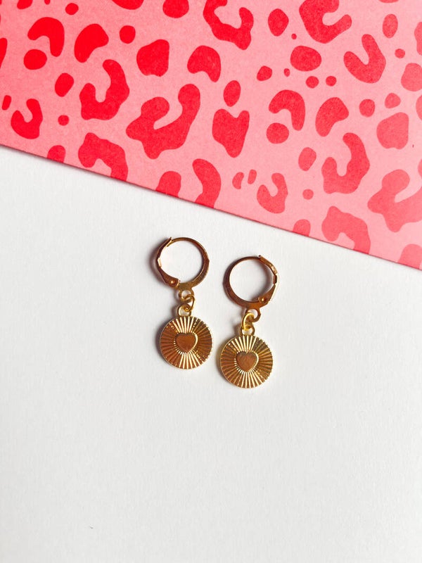 Oorbellen ✰ love heart goud