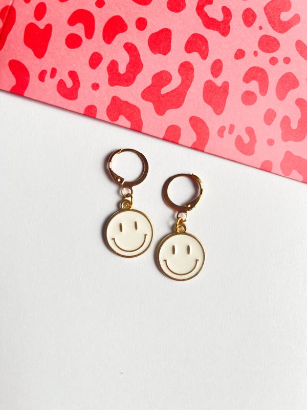 Oorbellen ✰ Smile goud