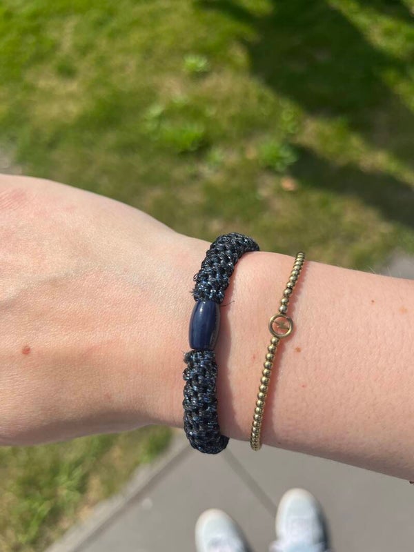 Knekkie ✰ Blauw glitter