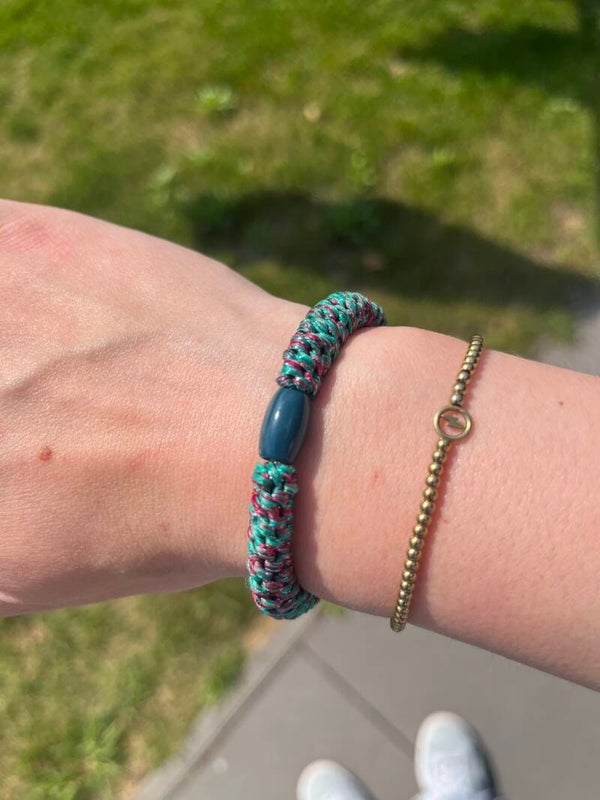 Knekkie ✰ Groen roze glitter