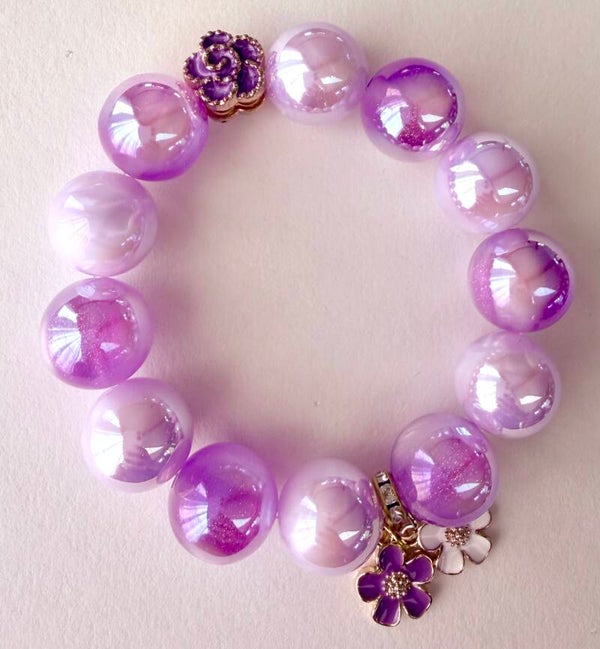 Lavendel Bloem Armband