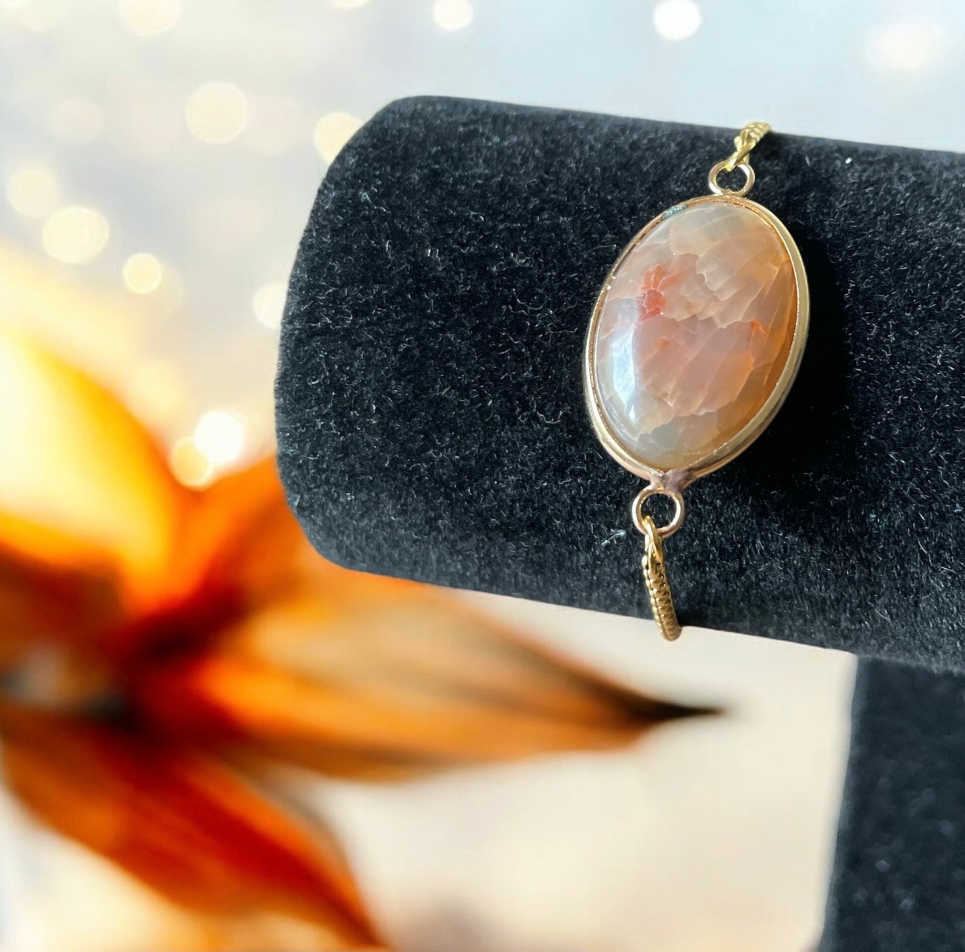 Armband edelsteen Scoleciet