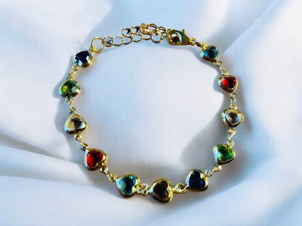 Harten armband met oorbellen