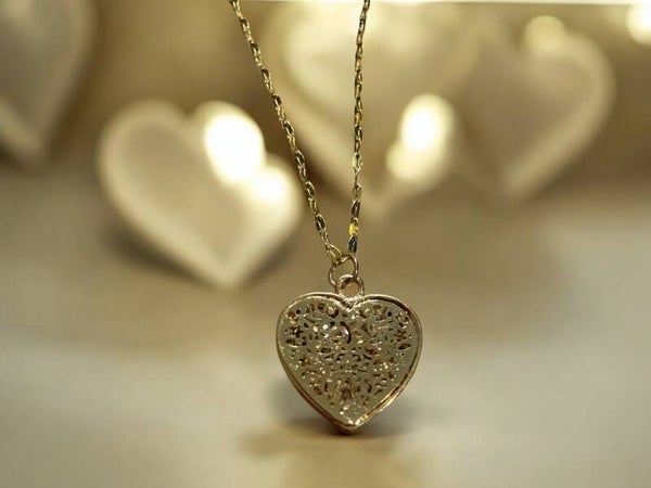 Goudkleurig hart ketting