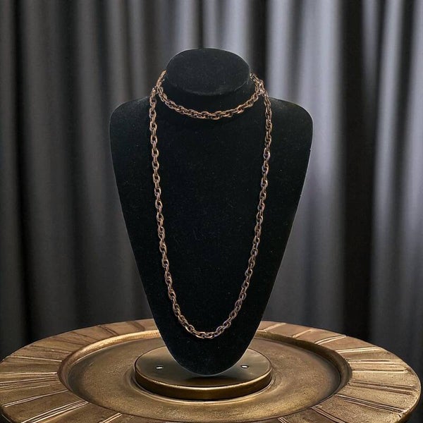 Schakelketting koperkleur dubbele schakels