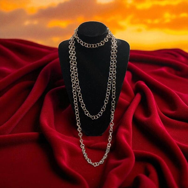Schakelketting goudkleurig rond elegant en stijlvol