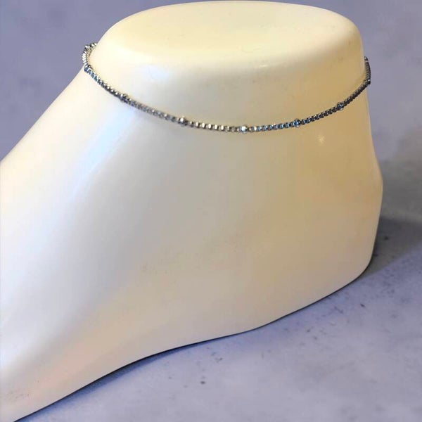 Zilverkleurige Stainless Steel Enkelband – Tijdloos & Stijlvol