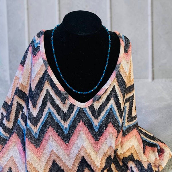 Prachtige Edelstenen Ketting – Blauwe Apatiet