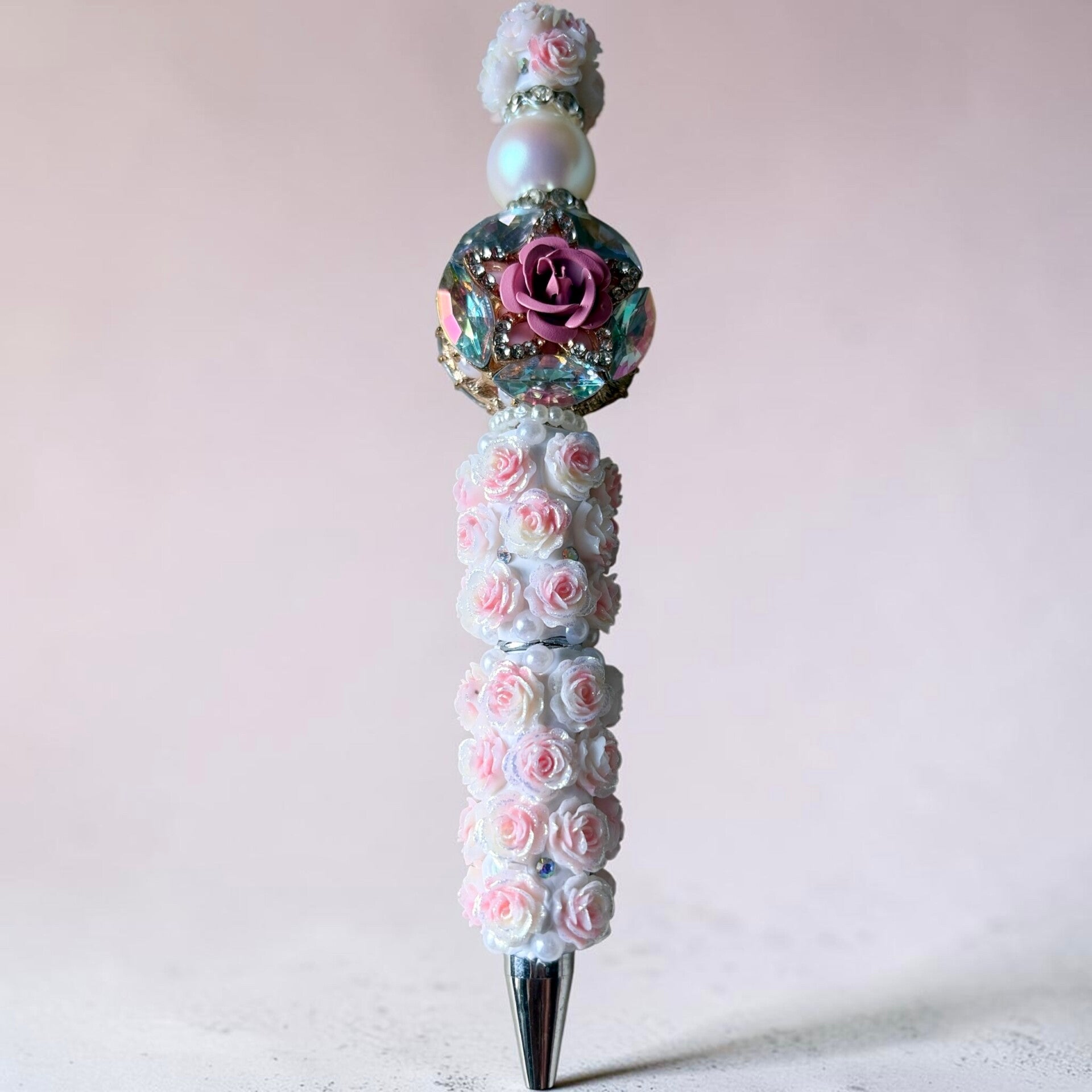 Pink & White Sparkle – DIY Bloemenpen