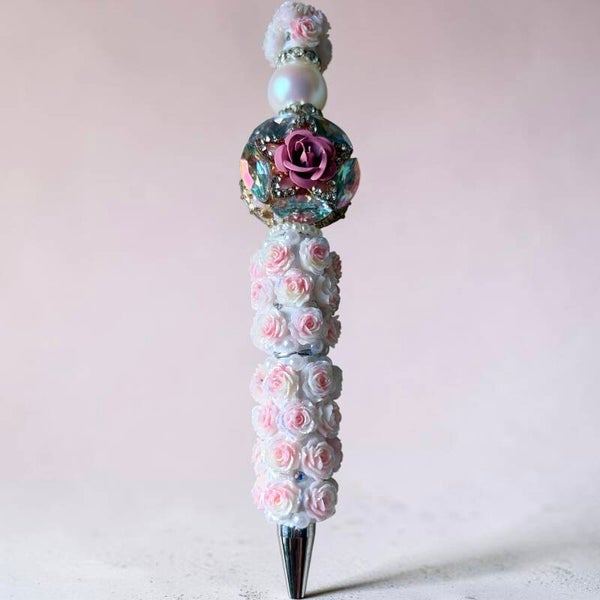 Pink & White Sparkle – DIY Bloemenpen