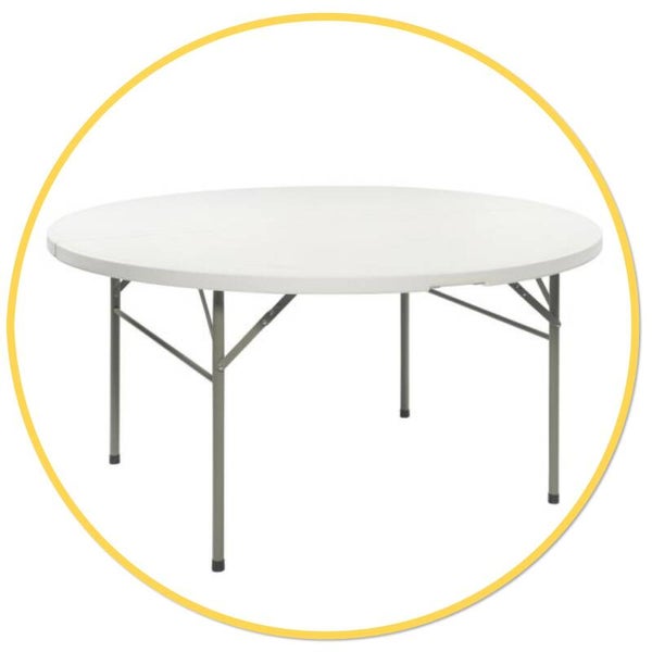 Ronde klaptafel