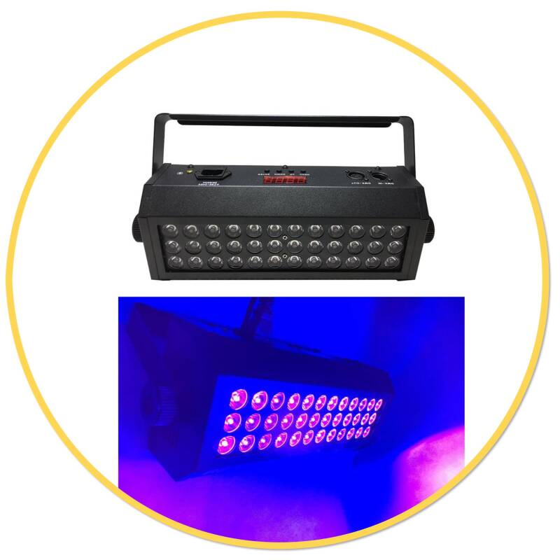 Uv led blacklight 36 x 3w