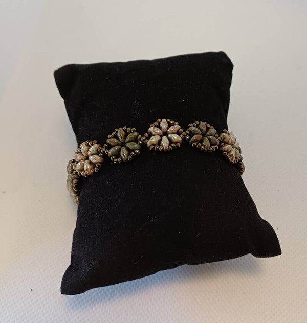 Armband geregen groen