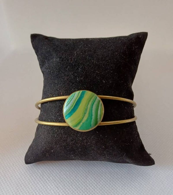 Armband fimoklei groen