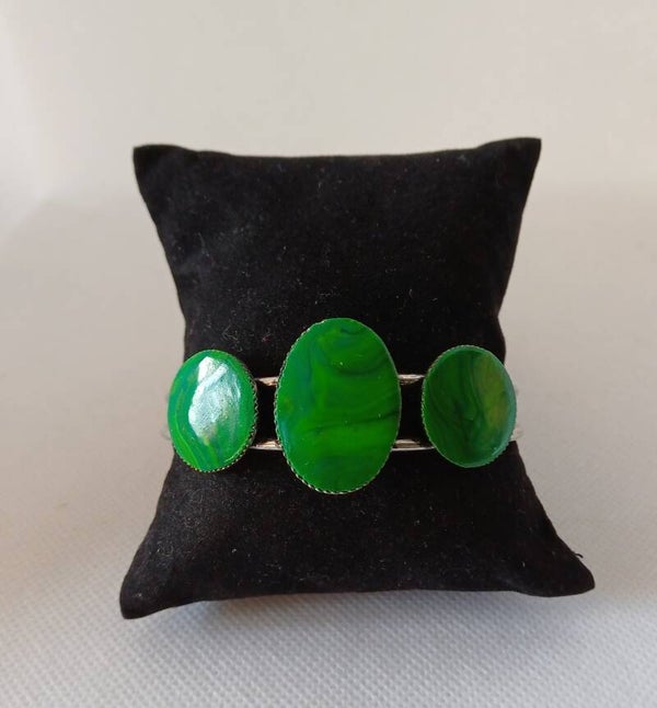 Armband fimoklei groen