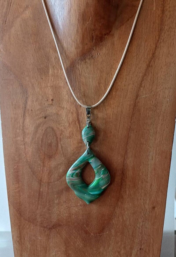 Ketting fimoklei groen