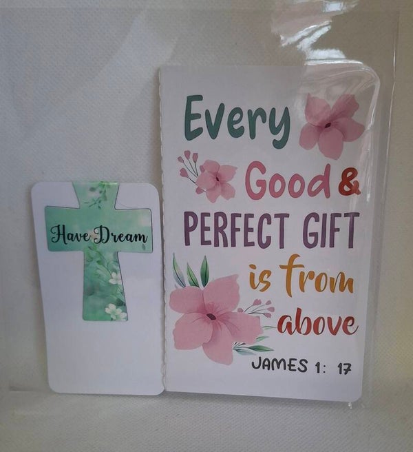 Notitieboekje met magnetische bladwijzer.