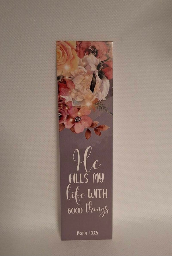 Boekenlegger met bijbeltekst