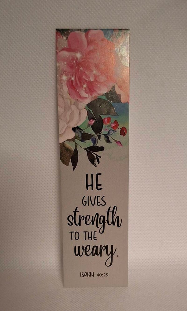 Boekenlegger met bijbeltekst