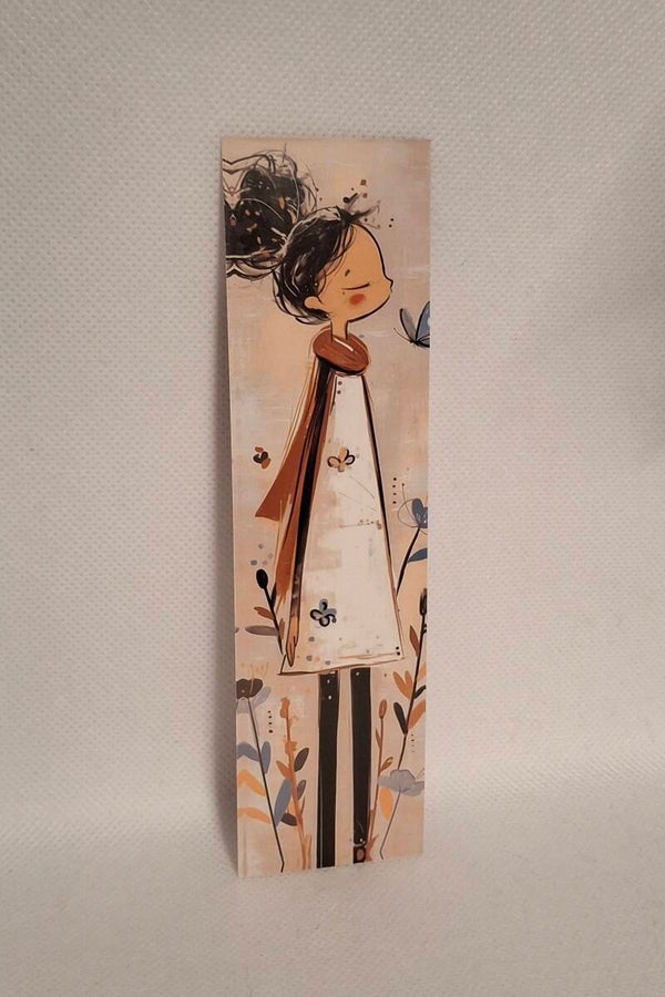 Boekenlegger vlindermeisje